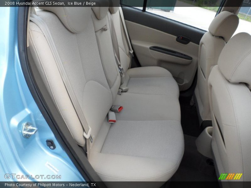 Ice Blue / Beige 2008 Hyundai Accent GLS Sedan