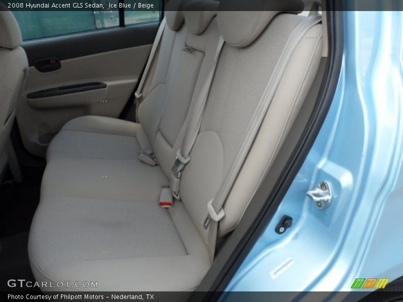 Ice Blue / Beige 2008 Hyundai Accent GLS Sedan