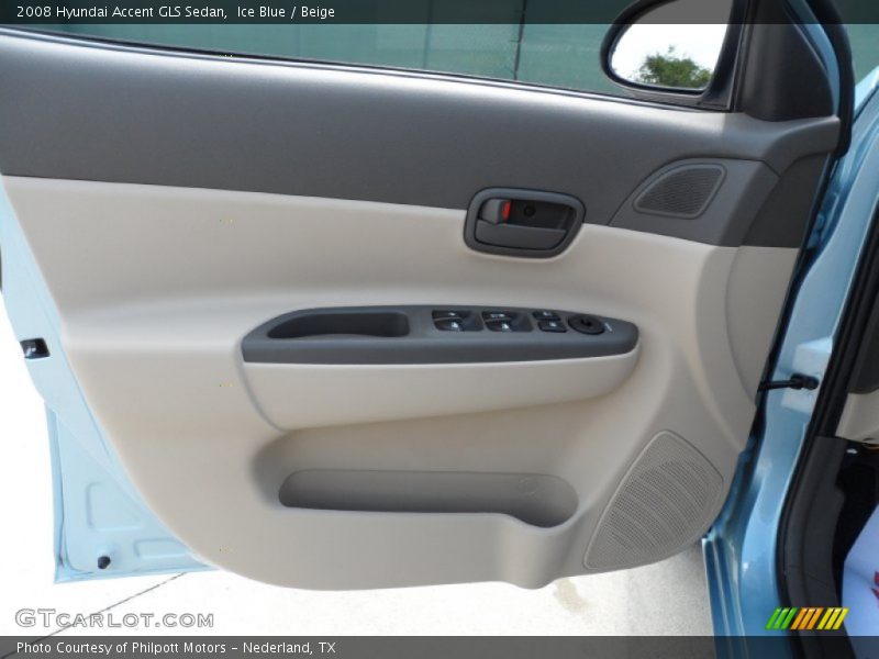 Ice Blue / Beige 2008 Hyundai Accent GLS Sedan