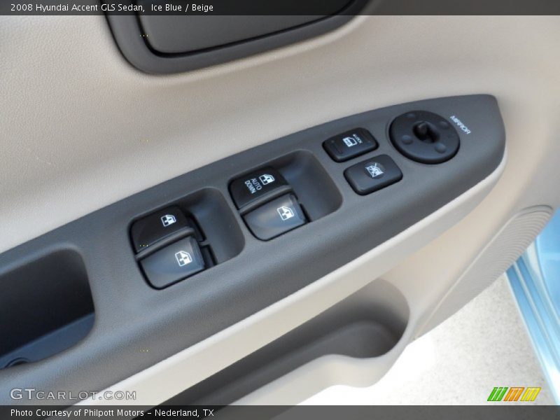 Ice Blue / Beige 2008 Hyundai Accent GLS Sedan