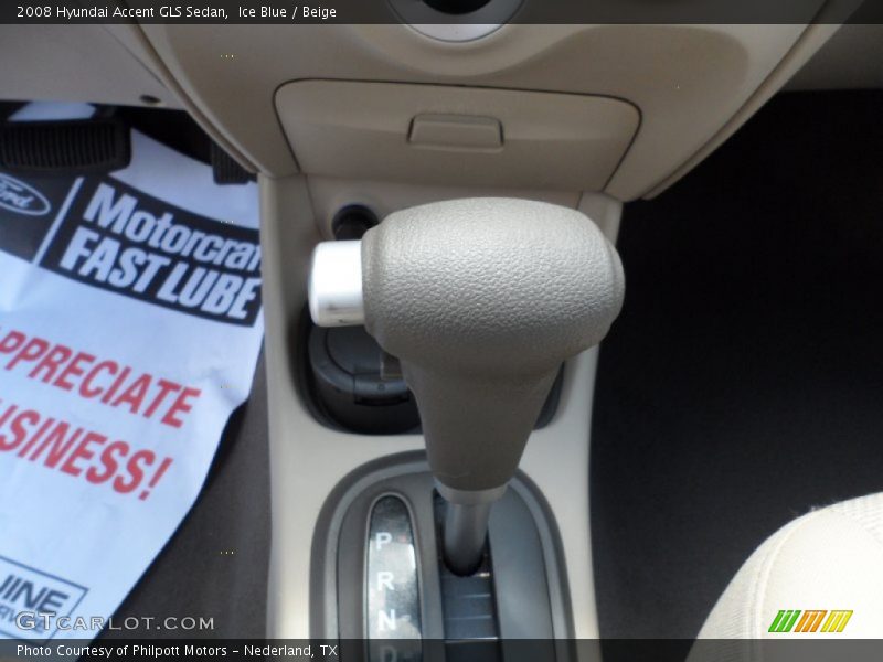 Ice Blue / Beige 2008 Hyundai Accent GLS Sedan