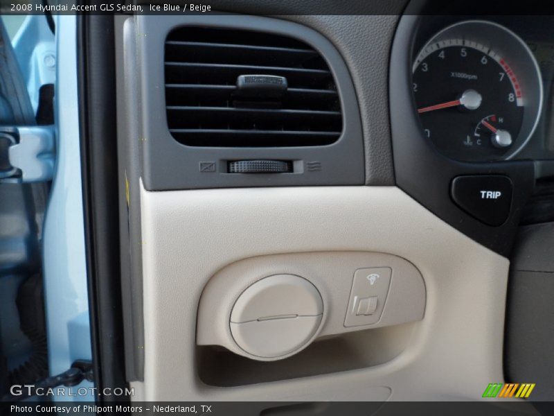 Ice Blue / Beige 2008 Hyundai Accent GLS Sedan