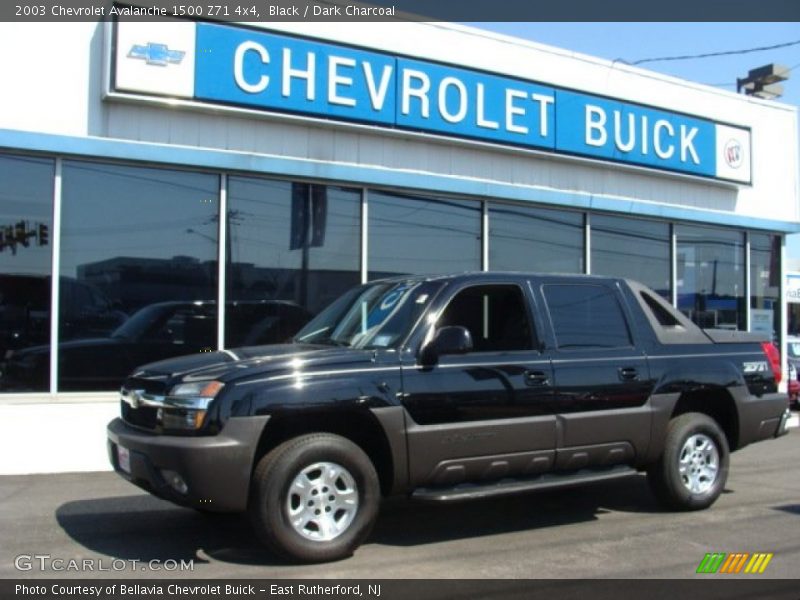 Black / Dark Charcoal 2003 Chevrolet Avalanche 1500 Z71 4x4