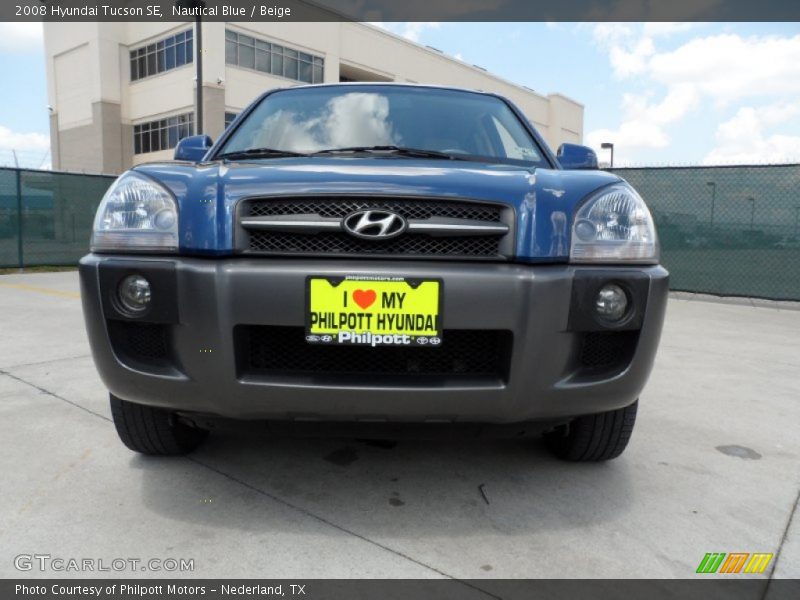 Nautical Blue / Beige 2008 Hyundai Tucson SE