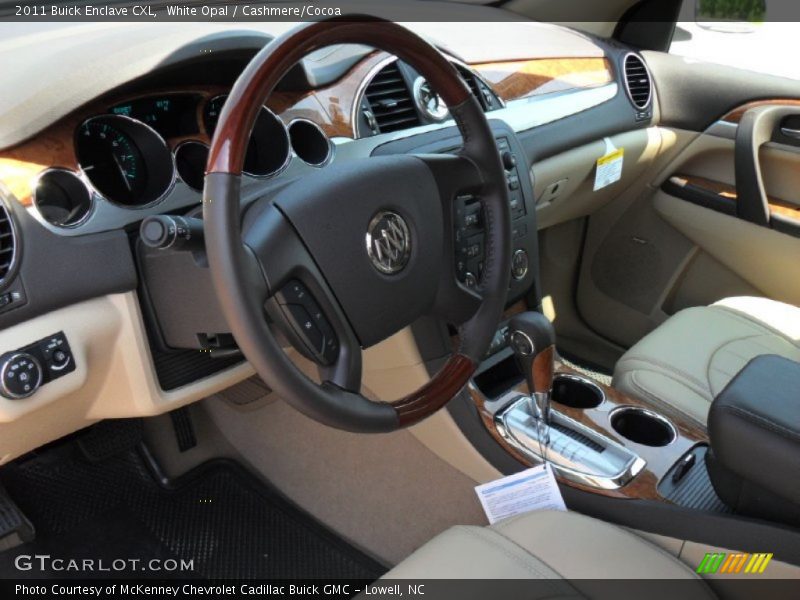 White Opal / Cashmere/Cocoa 2011 Buick Enclave CXL