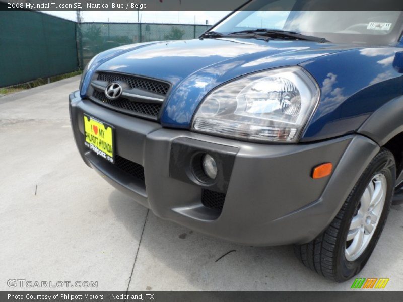 Nautical Blue / Beige 2008 Hyundai Tucson SE