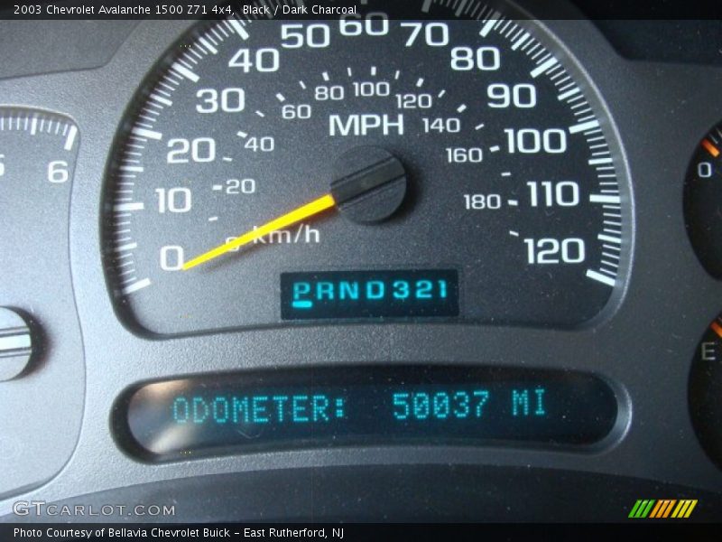 Black / Dark Charcoal 2003 Chevrolet Avalanche 1500 Z71 4x4