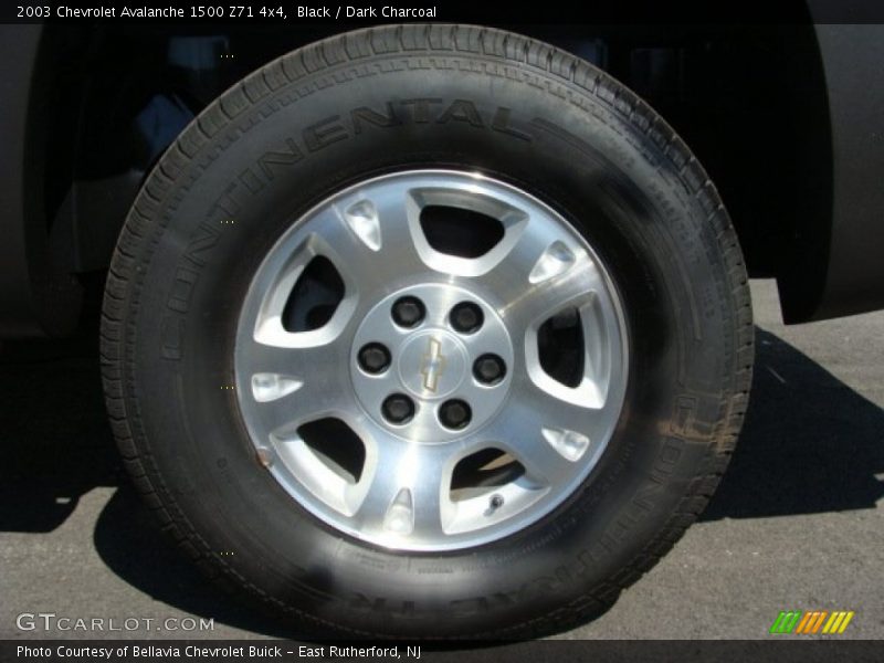 Black / Dark Charcoal 2003 Chevrolet Avalanche 1500 Z71 4x4