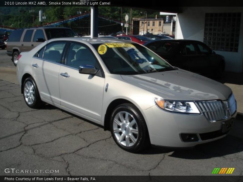 Smoke Stone Metallic / Light Camel 2010 Lincoln MKZ AWD