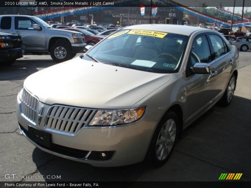 Smoke Stone Metallic / Light Camel 2010 Lincoln MKZ AWD
