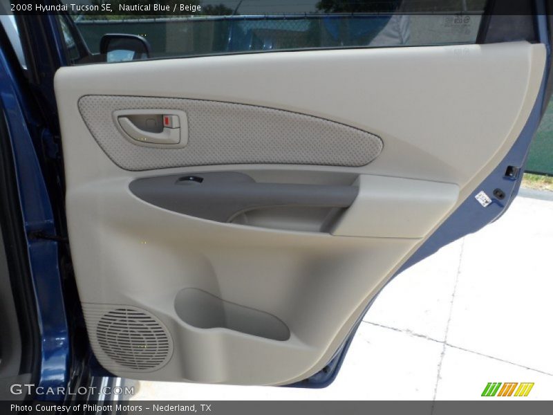 Nautical Blue / Beige 2008 Hyundai Tucson SE