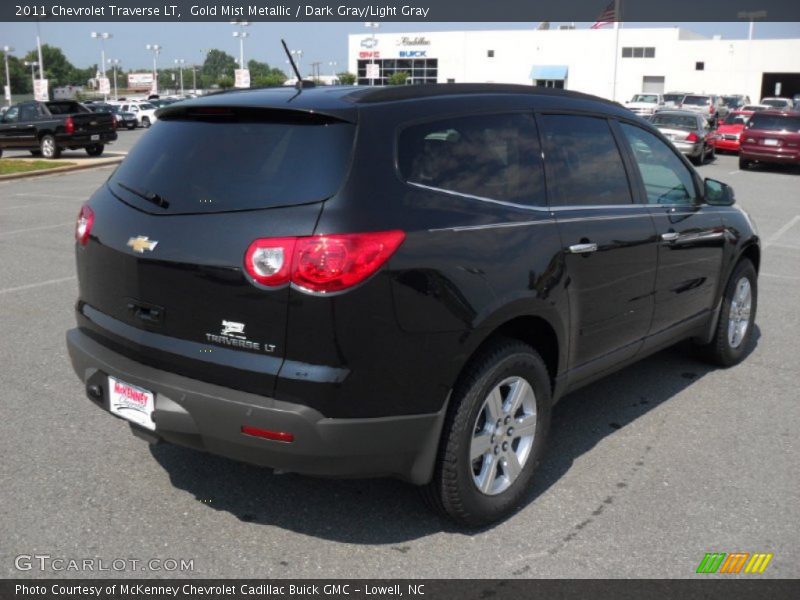 Gold Mist Metallic / Dark Gray/Light Gray 2011 Chevrolet Traverse LT