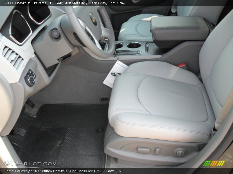 Gold Mist Metallic / Dark Gray/Light Gray 2011 Chevrolet Traverse LT