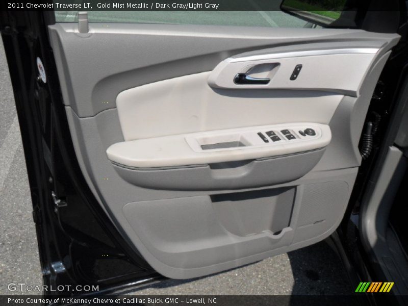 Gold Mist Metallic / Dark Gray/Light Gray 2011 Chevrolet Traverse LT