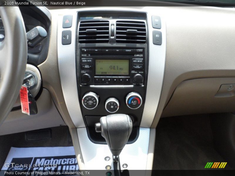 Nautical Blue / Beige 2008 Hyundai Tucson SE