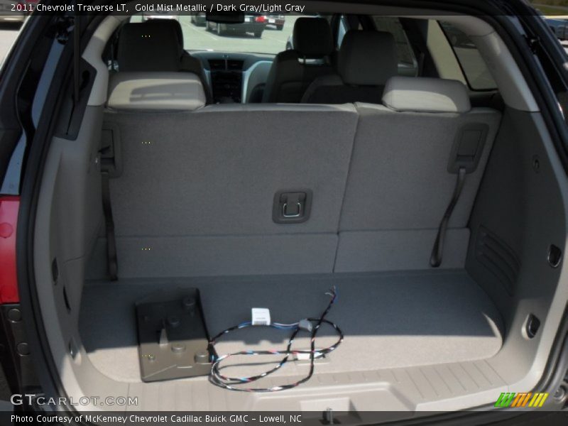 Gold Mist Metallic / Dark Gray/Light Gray 2011 Chevrolet Traverse LT