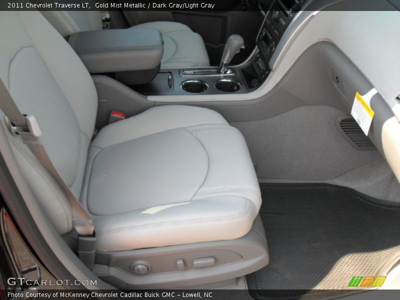 Gold Mist Metallic / Dark Gray/Light Gray 2011 Chevrolet Traverse LT