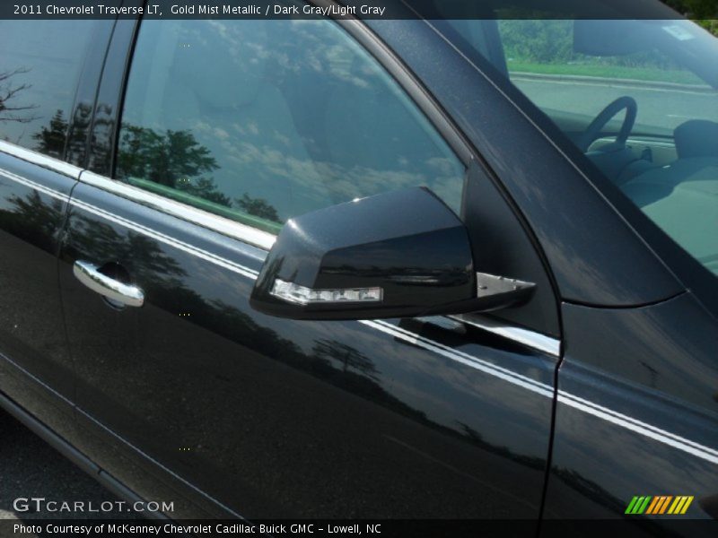 Gold Mist Metallic / Dark Gray/Light Gray 2011 Chevrolet Traverse LT