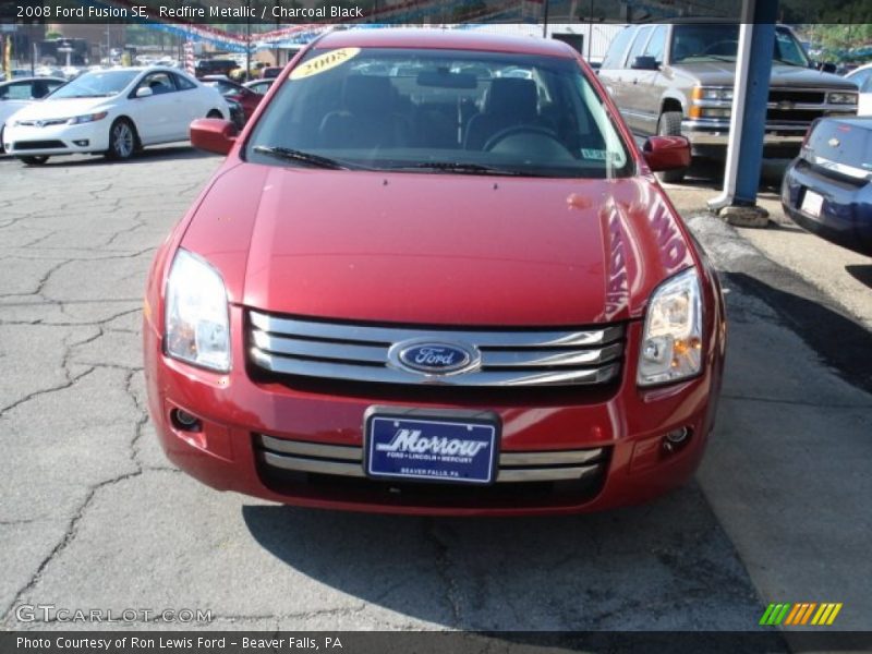 Redfire Metallic / Charcoal Black 2008 Ford Fusion SE