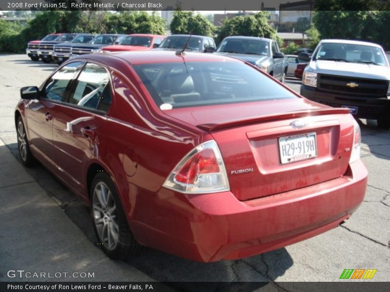 Redfire Metallic / Charcoal Black 2008 Ford Fusion SE