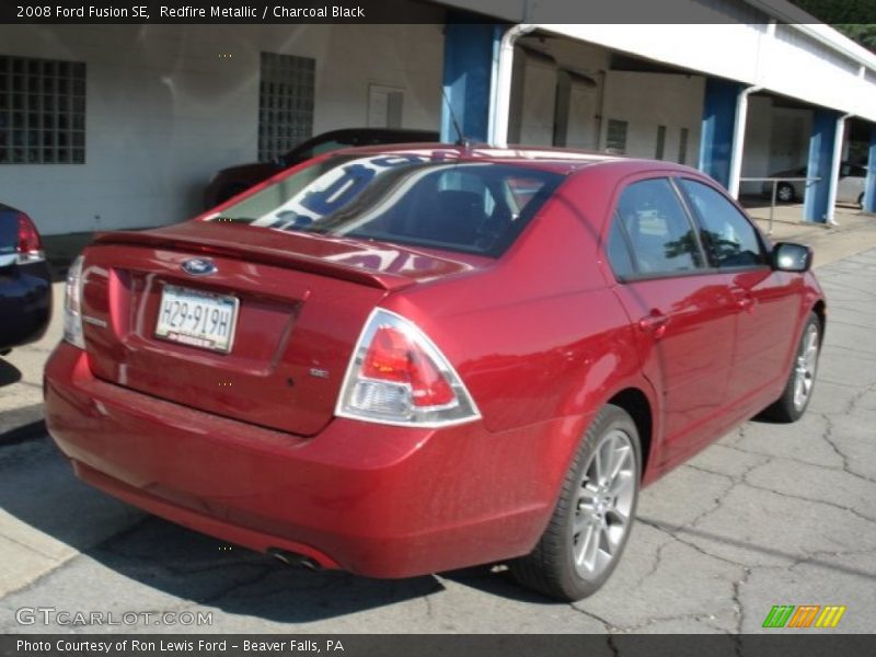 Redfire Metallic / Charcoal Black 2008 Ford Fusion SE