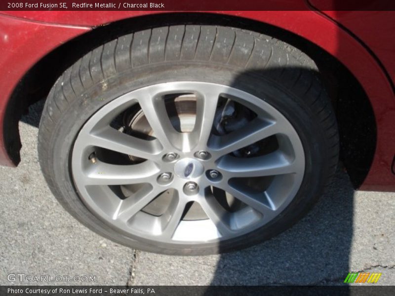 Redfire Metallic / Charcoal Black 2008 Ford Fusion SE