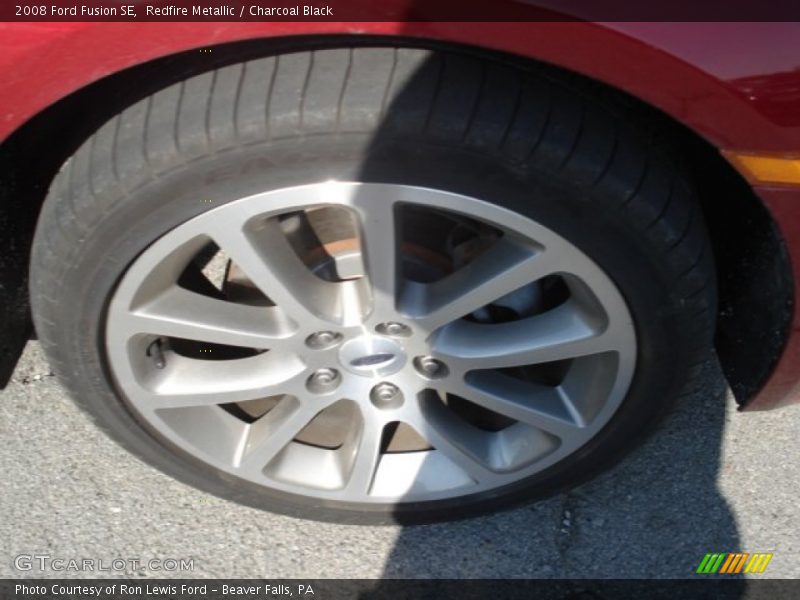 Redfire Metallic / Charcoal Black 2008 Ford Fusion SE