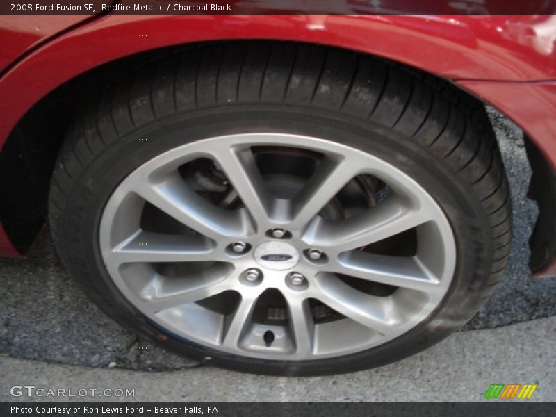 Redfire Metallic / Charcoal Black 2008 Ford Fusion SE