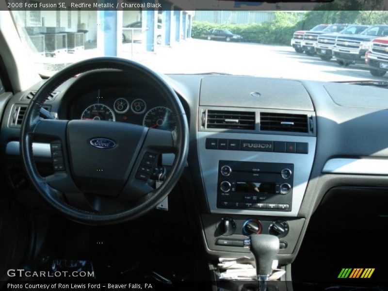 Redfire Metallic / Charcoal Black 2008 Ford Fusion SE