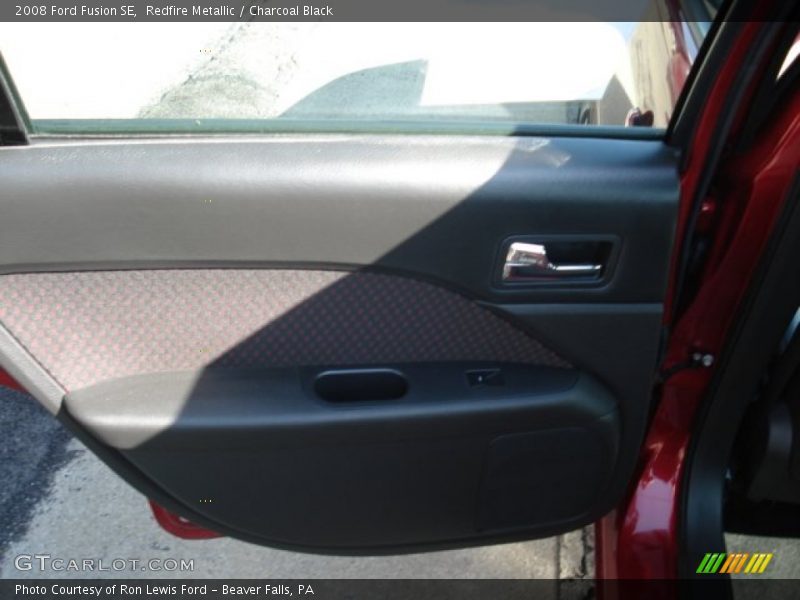 Redfire Metallic / Charcoal Black 2008 Ford Fusion SE