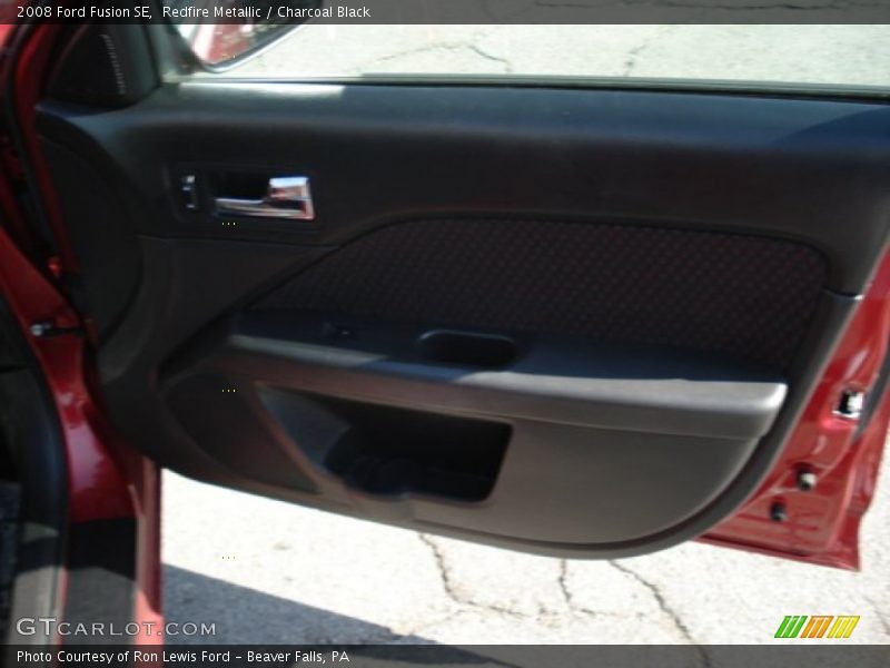 Redfire Metallic / Charcoal Black 2008 Ford Fusion SE