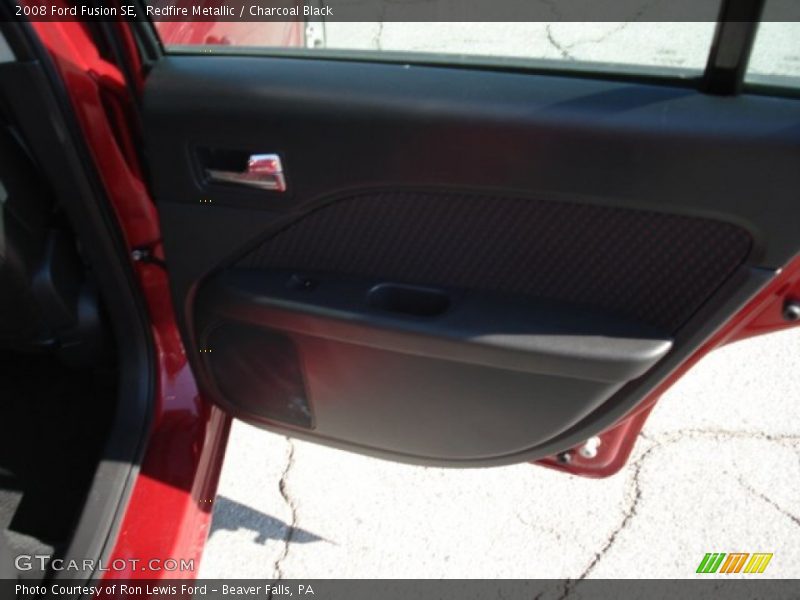 Redfire Metallic / Charcoal Black 2008 Ford Fusion SE