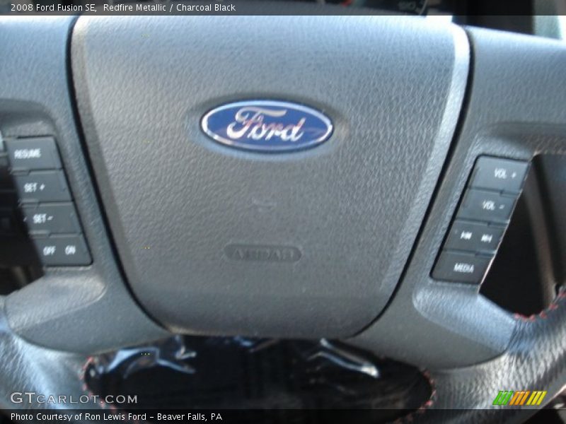 Redfire Metallic / Charcoal Black 2008 Ford Fusion SE