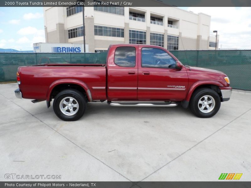  2000 Tundra Limited Extended Cab Sunfire Red Pearl