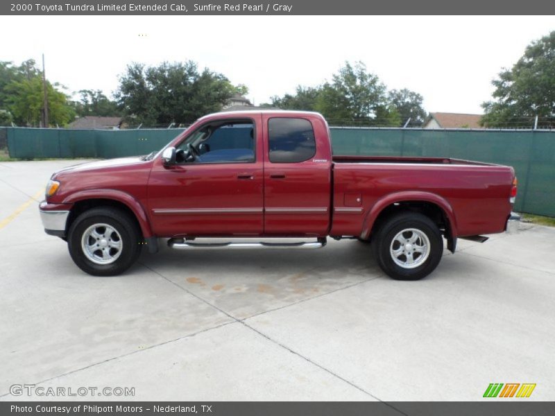  2000 Tundra Limited Extended Cab Sunfire Red Pearl