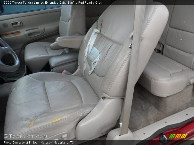 Sunfire Red Pearl / Gray 2000 Toyota Tundra Limited Extended Cab