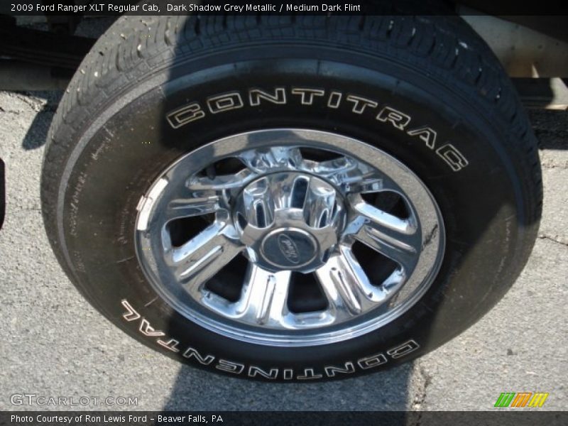 Dark Shadow Grey Metallic / Medium Dark Flint 2009 Ford Ranger XLT Regular Cab