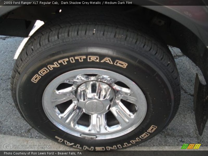 Dark Shadow Grey Metallic / Medium Dark Flint 2009 Ford Ranger XLT Regular Cab