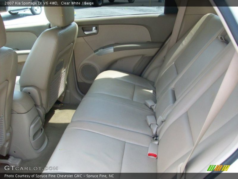 Clear White / Beige 2007 Kia Sportage LX V6 4WD