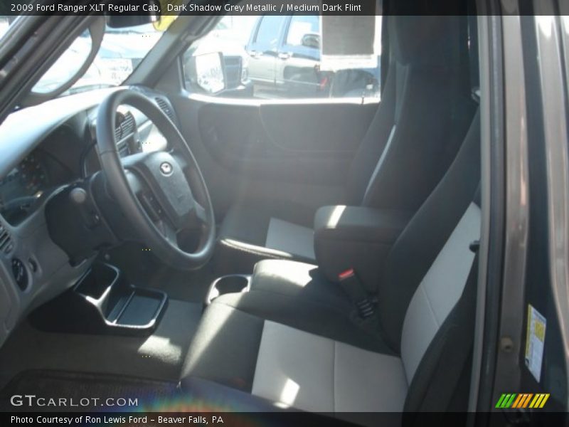 Dark Shadow Grey Metallic / Medium Dark Flint 2009 Ford Ranger XLT Regular Cab