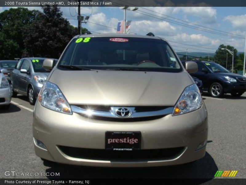Desert Sand Mica / Fawn 2008 Toyota Sienna Limited AWD