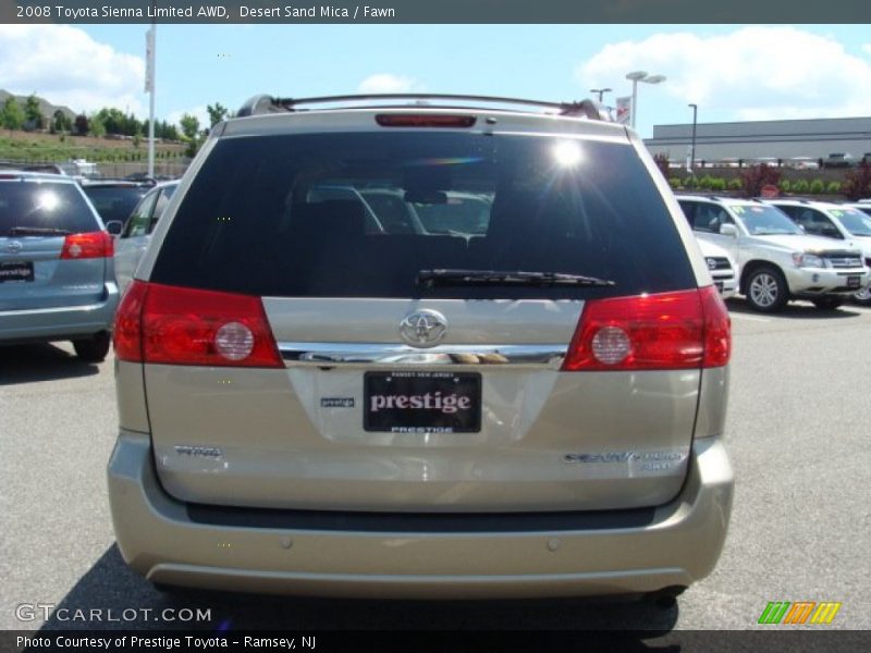 Desert Sand Mica / Fawn 2008 Toyota Sienna Limited AWD