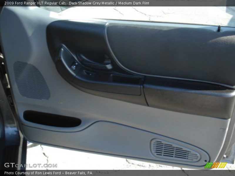 Dark Shadow Grey Metallic / Medium Dark Flint 2009 Ford Ranger XLT Regular Cab