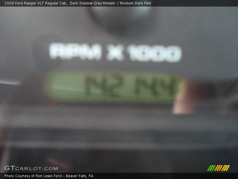 Dark Shadow Grey Metallic / Medium Dark Flint 2009 Ford Ranger XLT Regular Cab