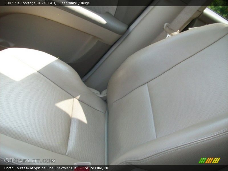 Clear White / Beige 2007 Kia Sportage LX V6 4WD