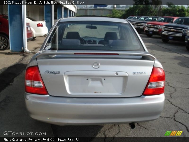 Sunlight Silver Metallic / Off Black 2002 Mazda Protege ES