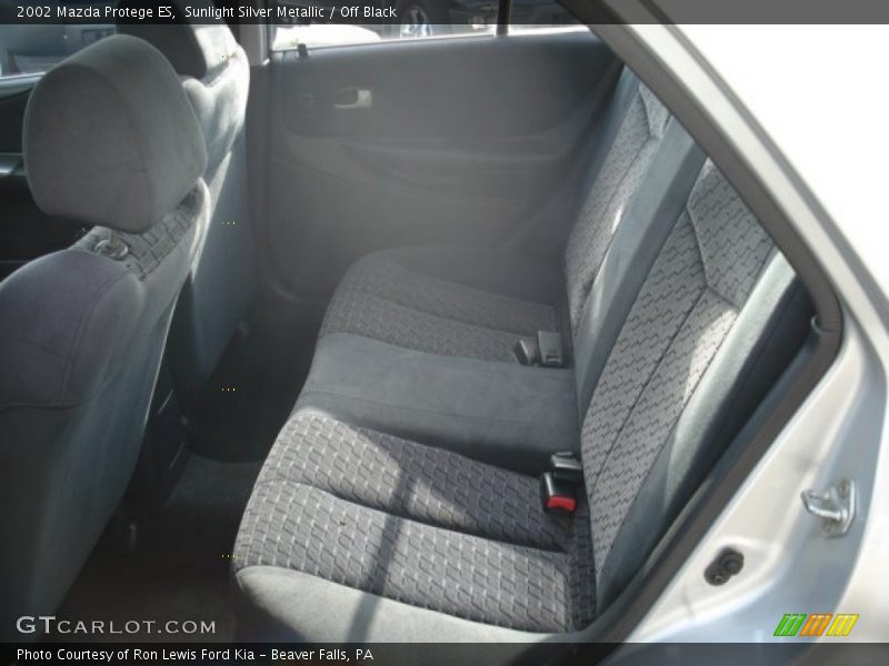 Sunlight Silver Metallic / Off Black 2002 Mazda Protege ES