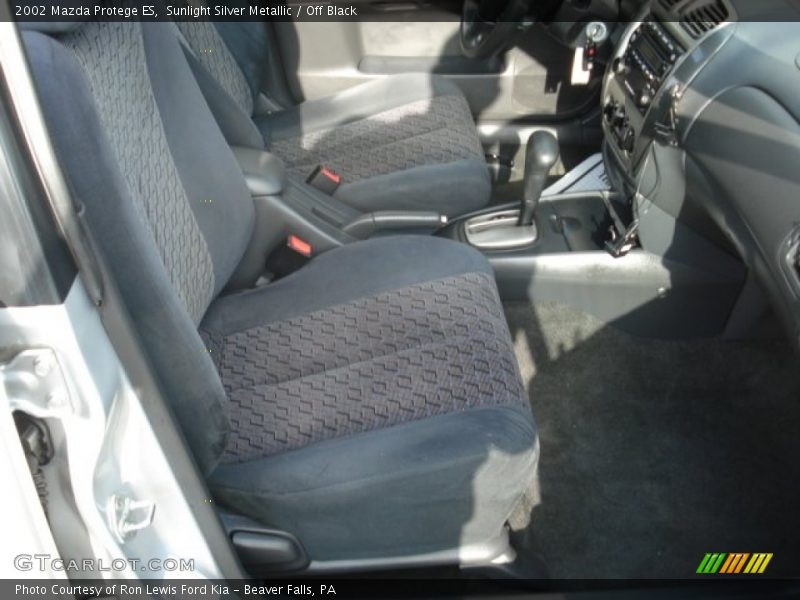 Sunlight Silver Metallic / Off Black 2002 Mazda Protege ES