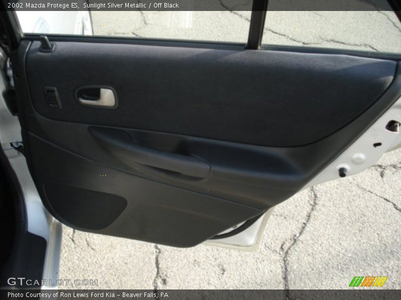 Sunlight Silver Metallic / Off Black 2002 Mazda Protege ES
