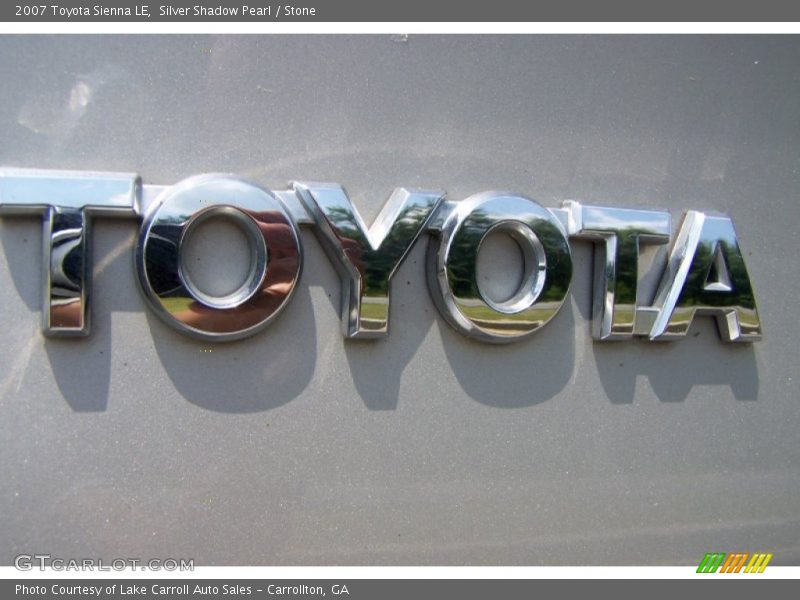 Silver Shadow Pearl / Stone 2007 Toyota Sienna LE